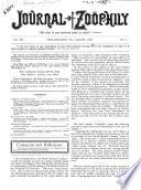 Journal of Zoöphily