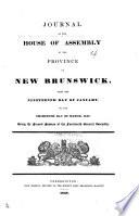 Journals of the House of Assembly of the Province of New Brunswick
