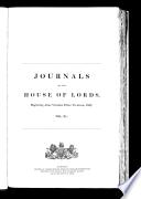 Journals of the House of Lords