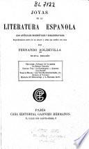 Joyas de la literatura espanola