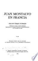 Juan Montalvo en Francia