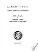 Juan Ruiz-- Libro del arcipreste