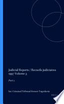 Judicial Reports / Recueils judiciaires 1997 Volume 3