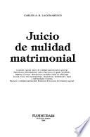 Juicio de nulidad matrimonial
