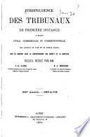 Jurisprudence des tribunaux
