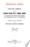 Jurisprudencia criminal