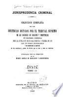 Jurisprudencia criminal