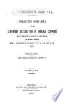 Jurisprudencia criminal