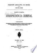 Jurisprudencia criminal