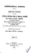 Jurisprudencia criminal
