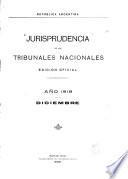 Jurisprudencia de los tribunales nacionales
