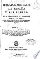 Juzgados militares de España y sus Indias