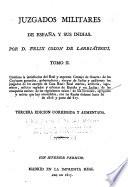 Juzgados militares de España y sus Indias
