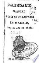 Kalendario manual y guía de forasteros en Madrid