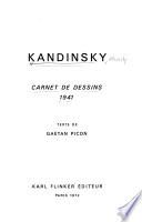 Kandinsky; aquarelles & [i.e. et] dessins