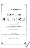 Kelly's Directory of Berkshire, Bucks and Oxon