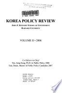 Korea Policy Review