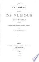 L'Académie royale de musique au XVIIIe siècle