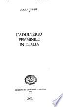 L'adulterio femminile in Italia