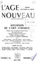 L'Age nouveau