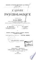 L'Année psychologique