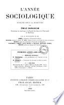 L'Année sociologique (1896)
