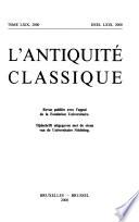 L'Antiquité classique