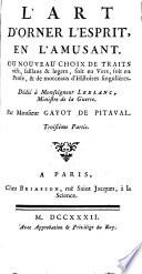 L'art d'orner l'esprit en l'amusant,
