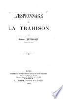 L'espionnage et la trahison