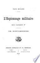 L'espionnage militaire sous Napoléon 1er
