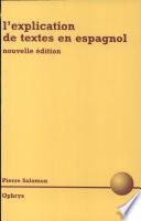 L'explication de textes en espagnol