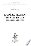 L'opéra italien au XIXe siècle