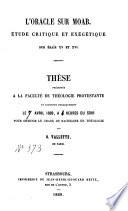 L'oracle sur Moab [Es. 15-16]