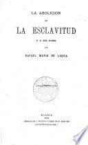 La abolicion de la esclavitud en el orden económico