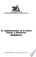 La administración en la crisis