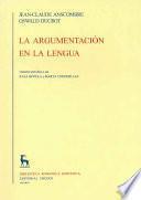 La argumentación en la lengua