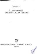 La Autonomía universitaria en México