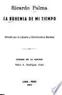 La bohemia de mi tiempo
