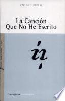 La canción que no he escrito