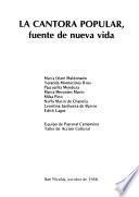 La Cantora popular, fuente de nueva vida