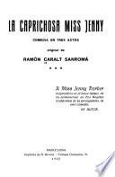 La caprichosa Miss Jenny