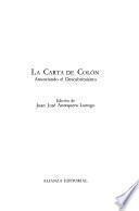 La carta de Colón