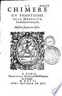 La Chimère ou Phantosme de la mendicité, traduction françoise...