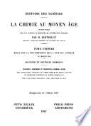 La chimie au moyen âge
