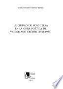 La ciudad de posguerra en la obra poética de Victoriano Crémer (1944-1956)