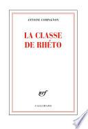 La classe de rhéto