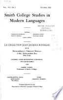 La collection Jean-Jacques Rousseau de la bibliothèque [de] J. Pierpont Morgan