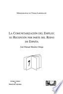 La comunitarización del empleo