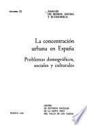 La Concentración urbana en España