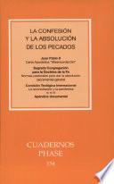 La Confesión y la absolución de los pecados